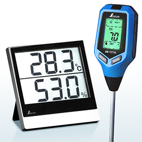 冷蔵庫用デジタル温度計 Ａ 最高・最低 隔測式 - シンワ測定株式会社