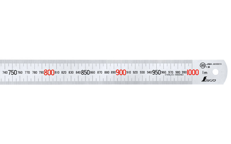 シンワ測定 イモノ尺 シルバー 1m 28伸 cm表示 17248-
