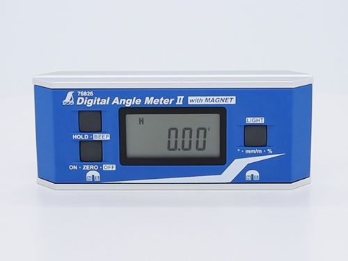 デジタルアングルメーター Ⅱ 防塵防水 マグネット付 - シンワ測定株式会社